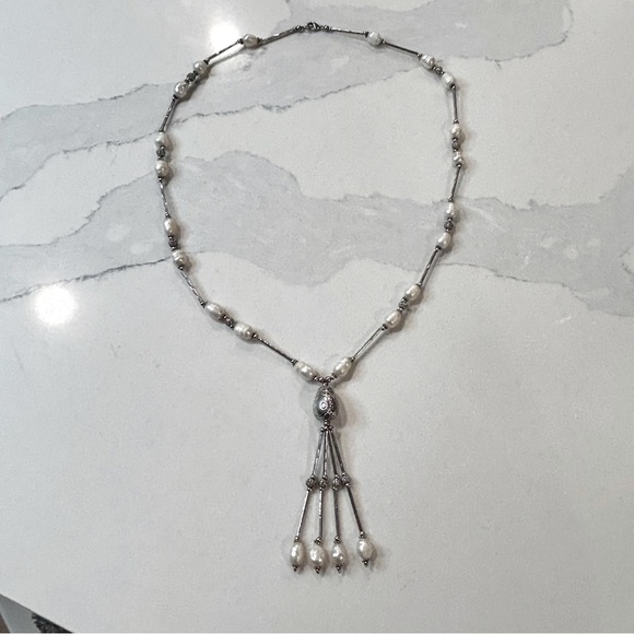 Hand Made Fresh Water Pearl Necklace - Picture 4 of 8